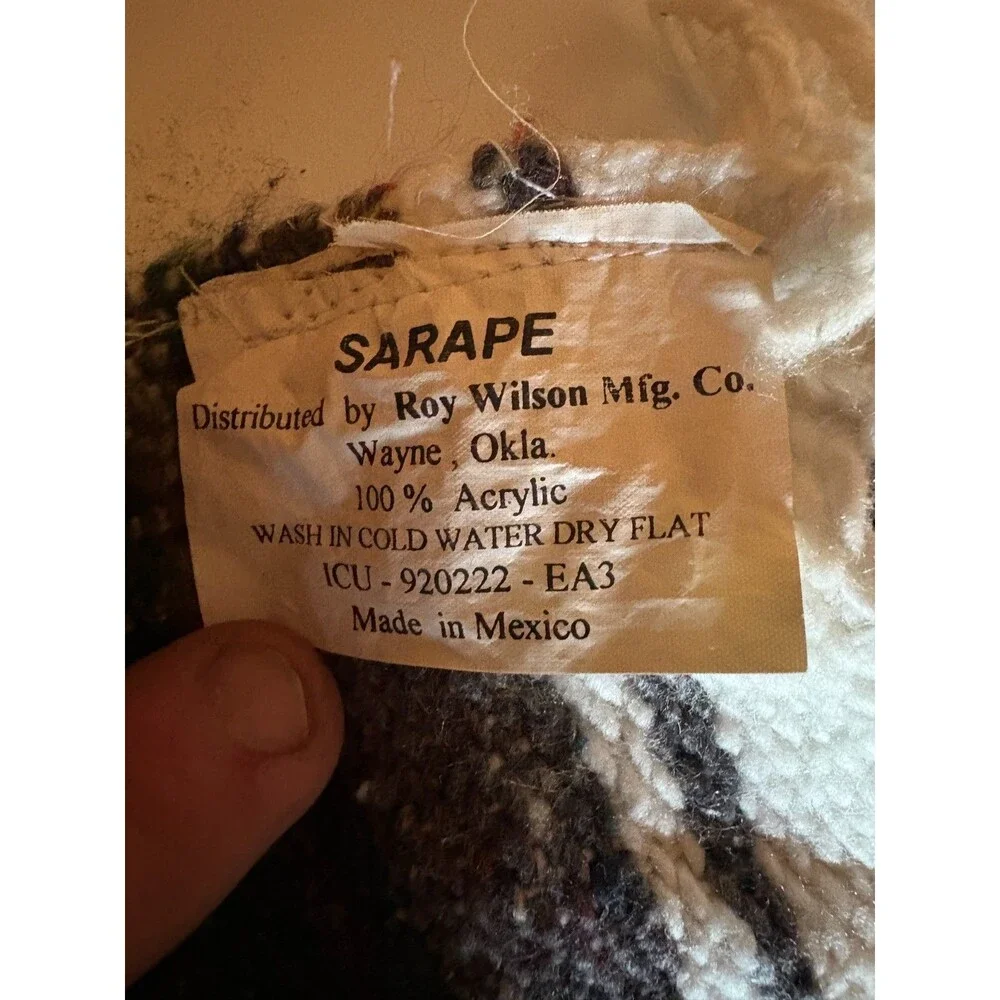 Roy Wilson Mfg. Co. mexican serape